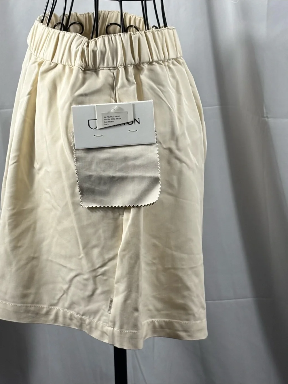 Brixton Cream High-Rise Elastic Waist Skort